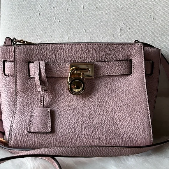 Michael Kors Hamilton Small Crossbody Woman's Travel Messenger Leather Bag Purse - Picture 6 of 15